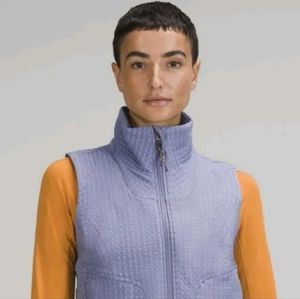 lululemon Water-Repellent Fleece Hiking Vest Size 8 Peri Purple
